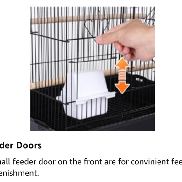 Large Parakeet Bird Cage With Vibrant Colors, 1 Ladder, and 2 Hanging Toys - Picture 15 of 16